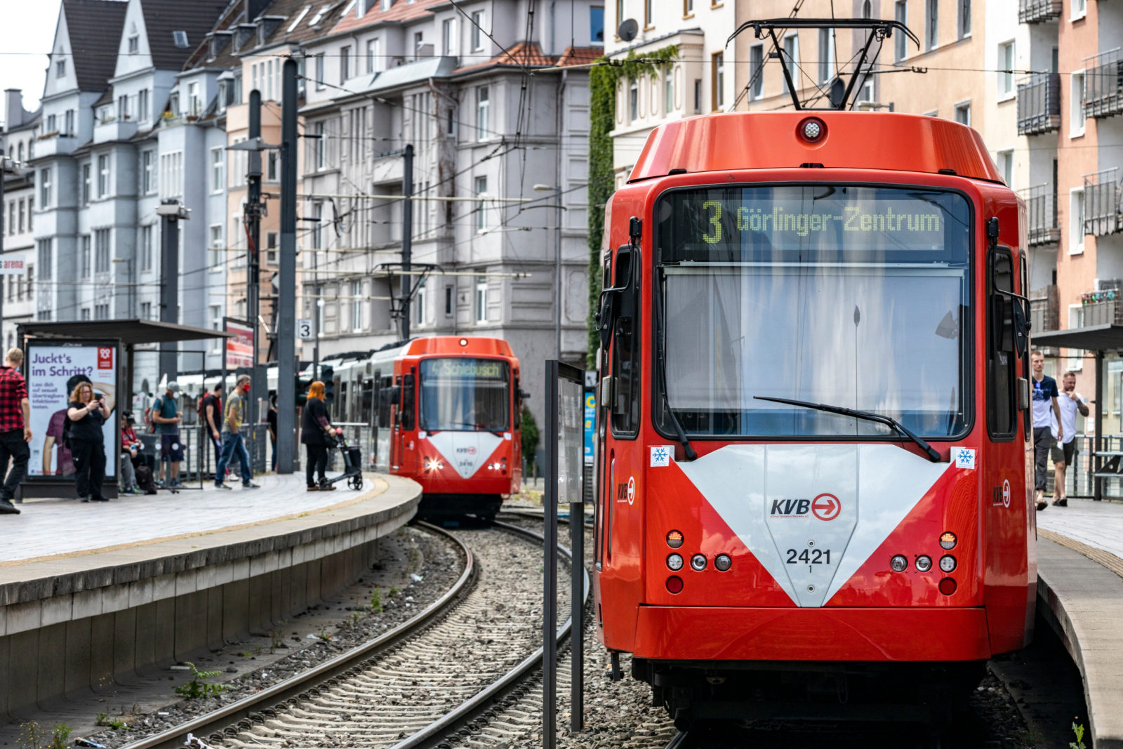 Stadtbahn Köln; Aufnahme von 2020