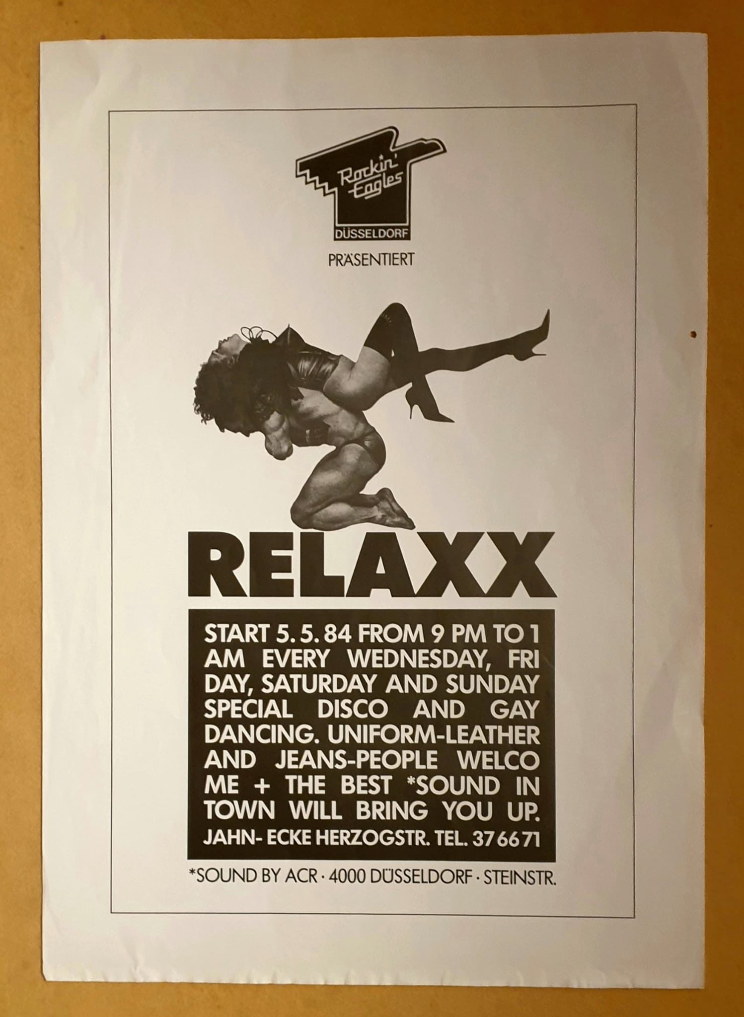 Plakat 1984 Namenswechel Start Relaxx