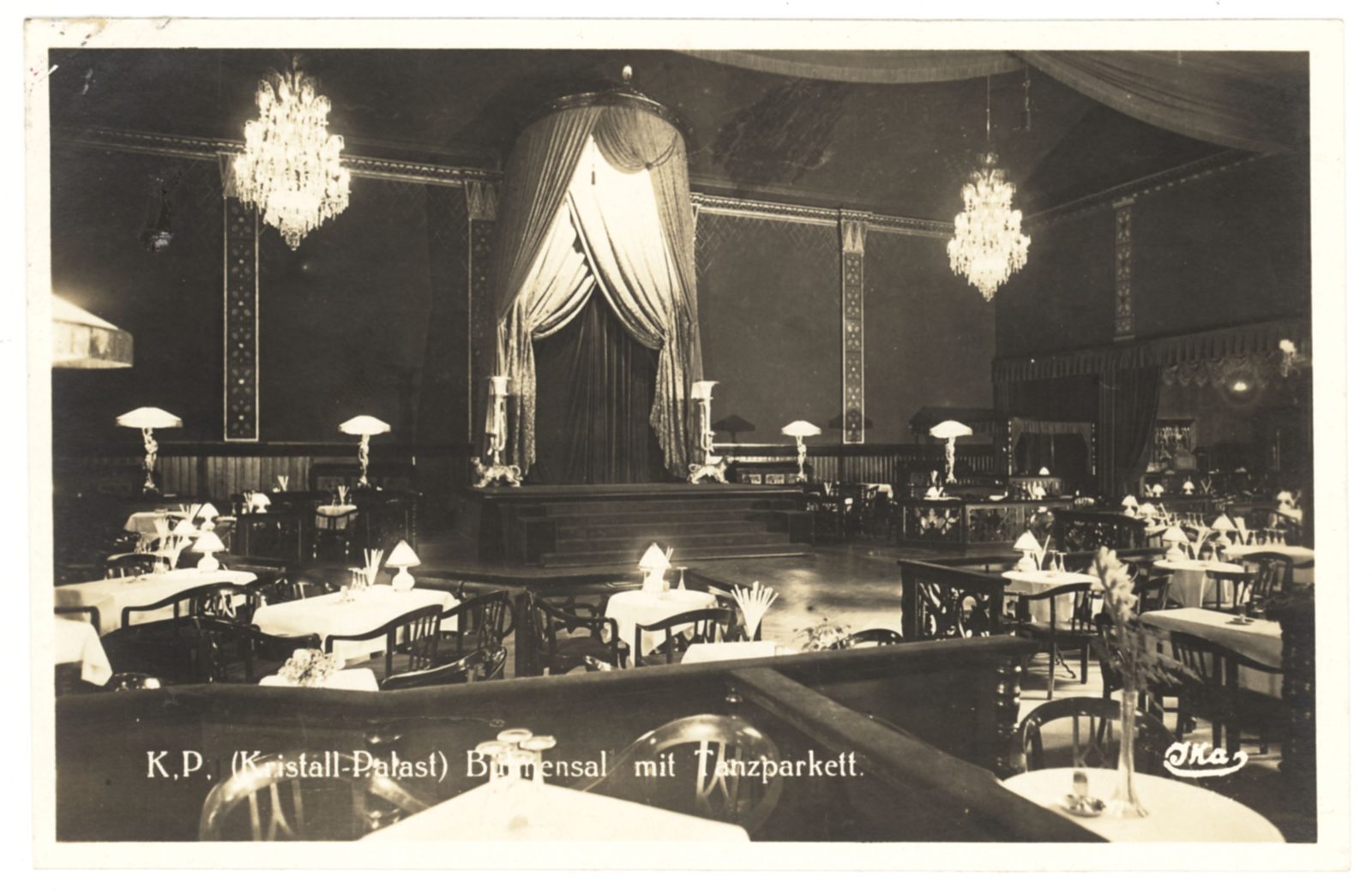 Kristallpalast alte Postkarte Stadtarchiv