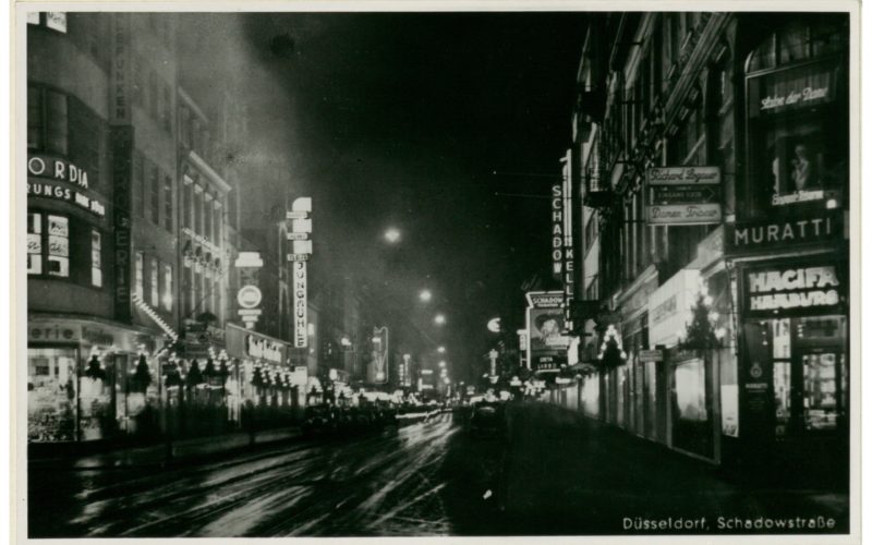 Schadowstraße mit Jungmühle um 1937, Foto Ratow