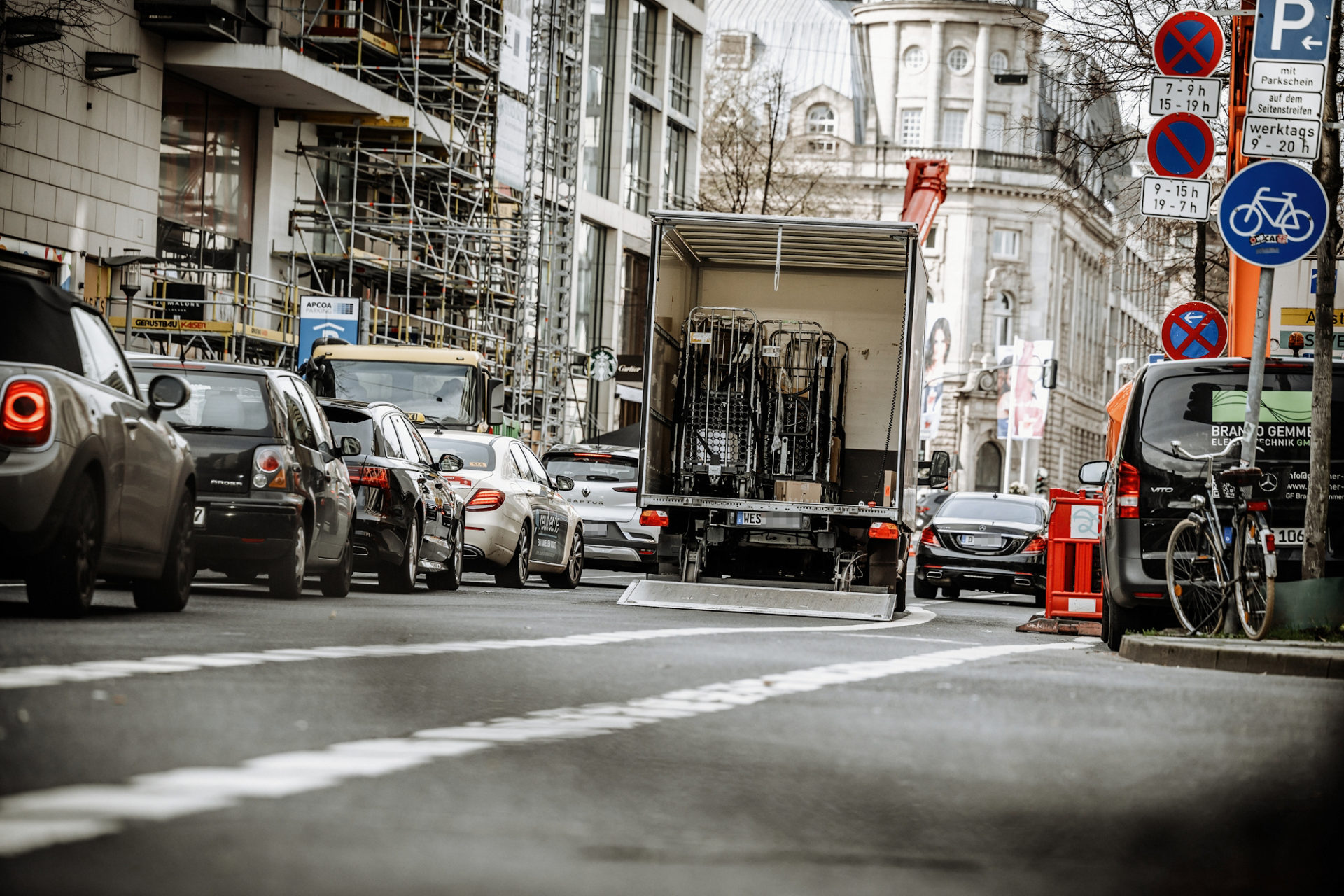 Lieferverkehr Innenstadt Düsseldorf