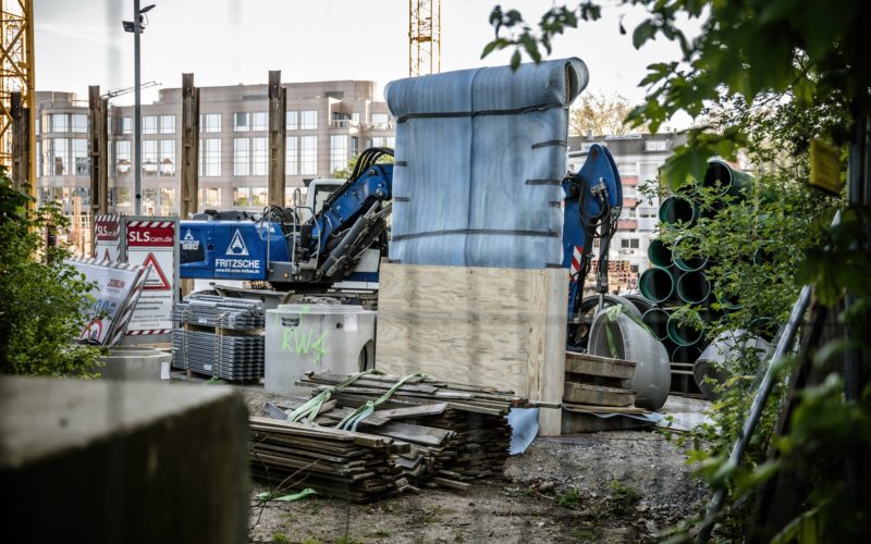 Teil der Berliner Mauer in Düsseldorf