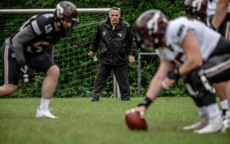 Rhein Fire Coach Jim Tomsula