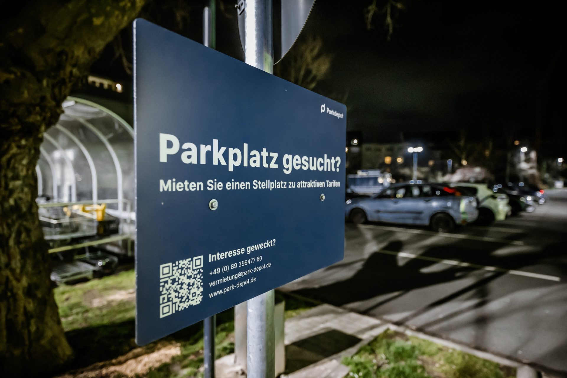 Supermarktparkplatz als Stellplatz