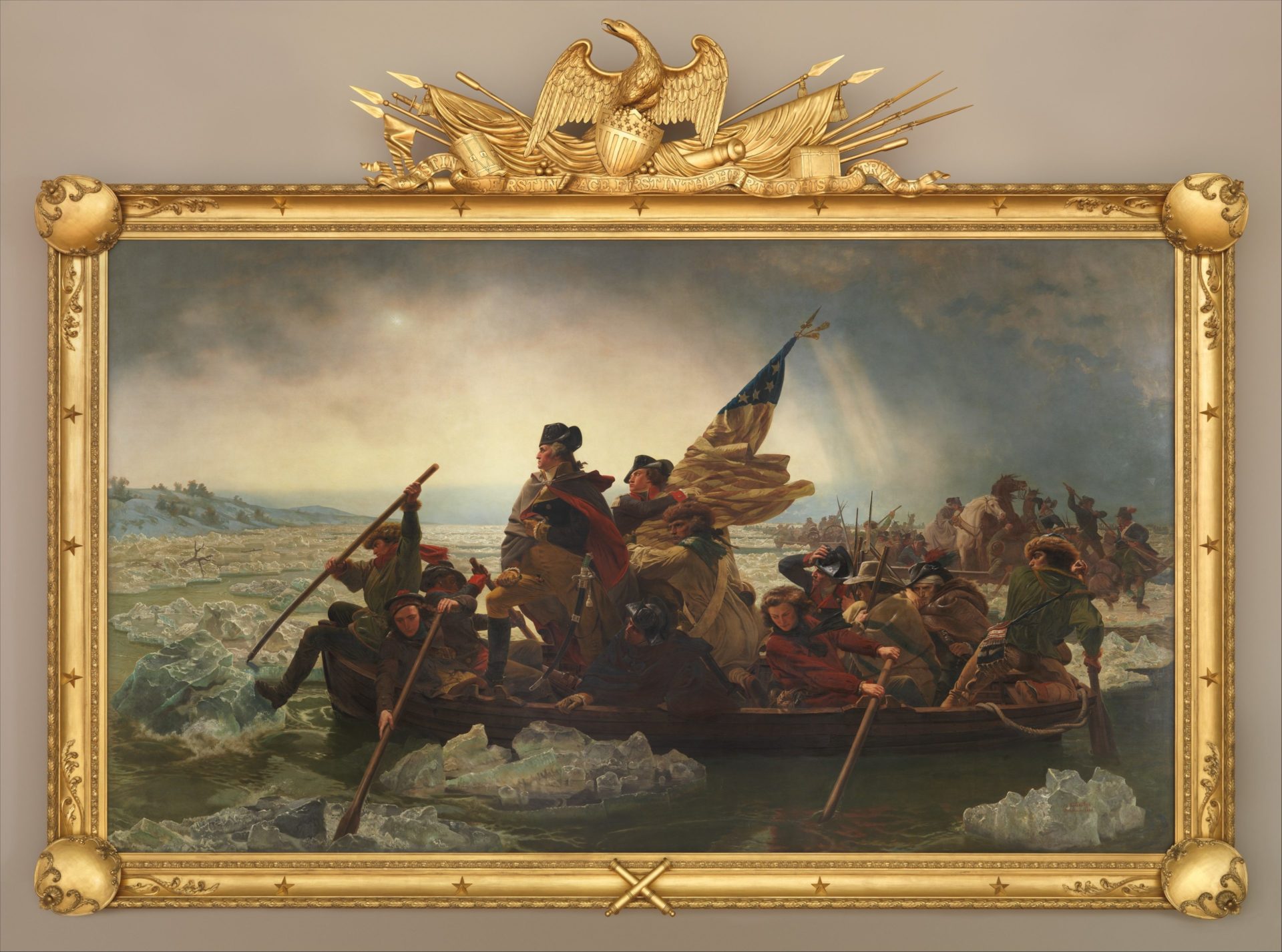 Washington_Crossing_the_Delaware_by_Emanuel_Leutze Rahmen