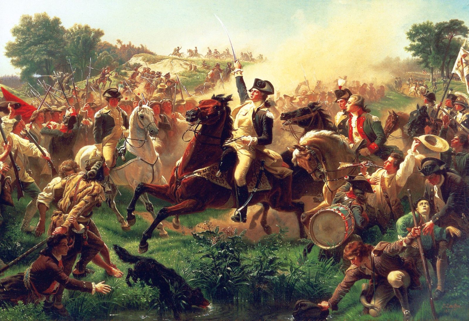 battleofmonmouth-im-hofgarten-atelier-gemalt