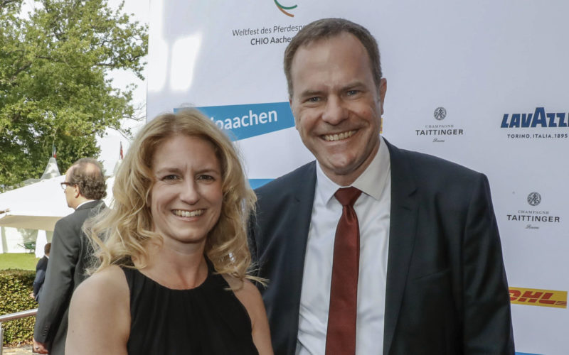 Nicole Gruenewald, Stephan Keller bei der MediaNight CHIO Aachen 2019