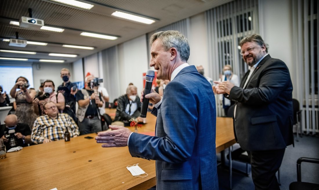Thomas Geisel am Abend der Kommunalwahl 2020 in Düsseldorf