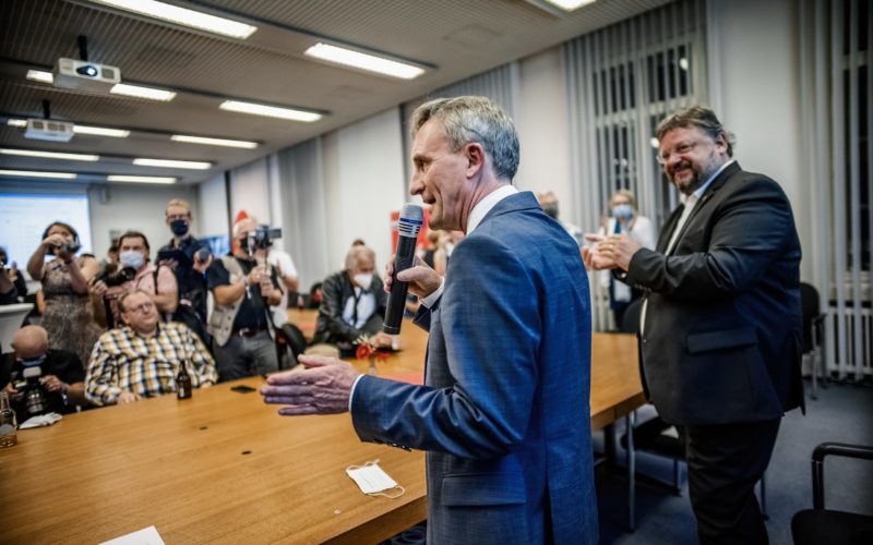 Thomas Geisel am Abend der Kommunalwahl 2020 in Düsseldorf