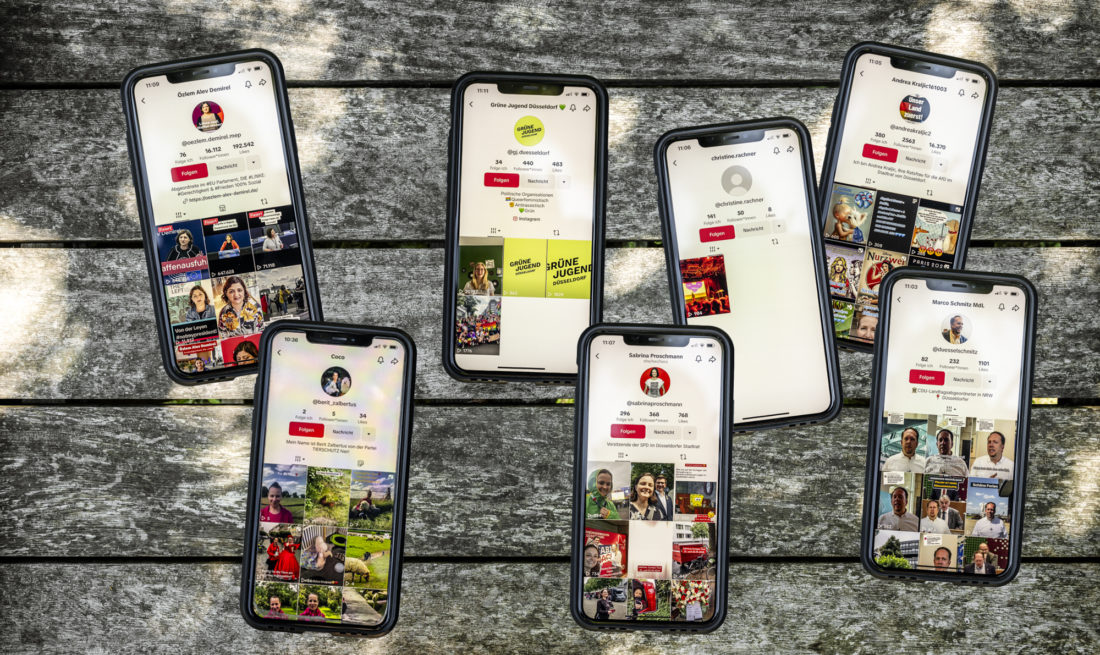 TikTok-Accounts der Düsseldorfer Politiker