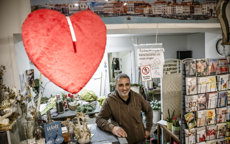 Karaoke-Blumenladen an der Ackerstraße 86 in Düsseldorf Flingern