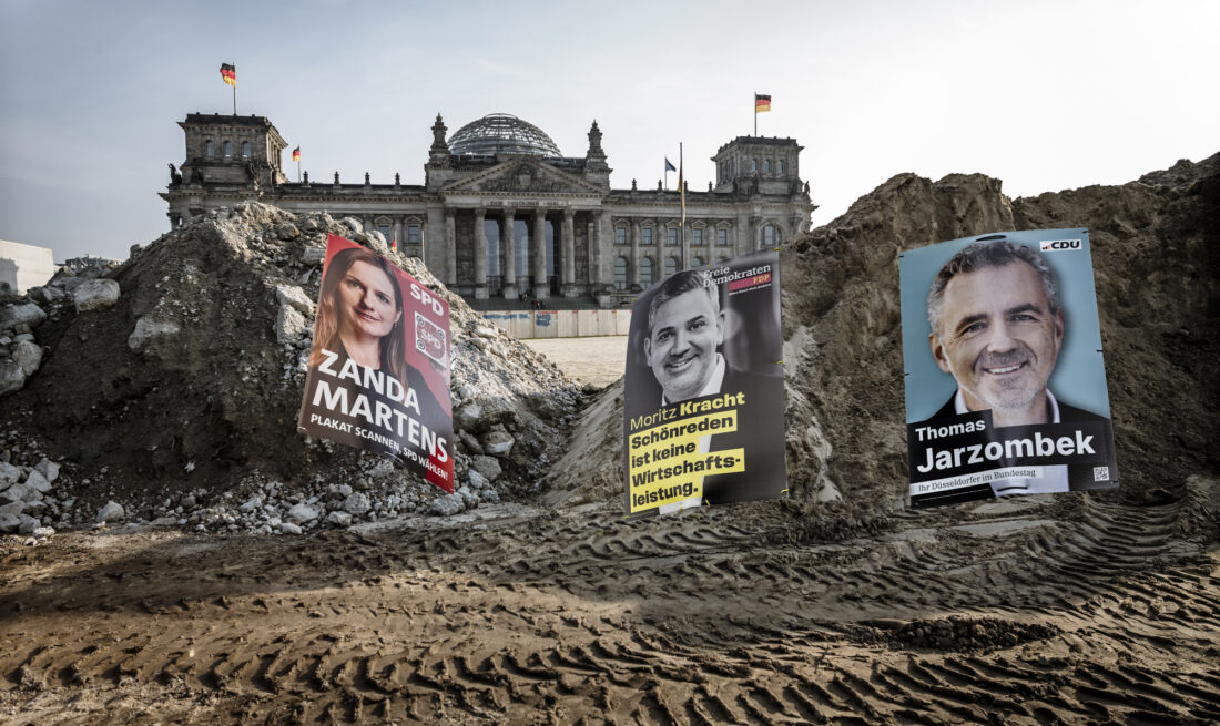 Plakate zur Bundestagswahl aus Düsseldorf
