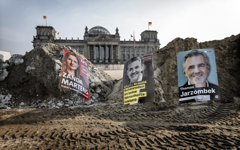 Plakate zur Bundestagswahl aus Düsseldorf