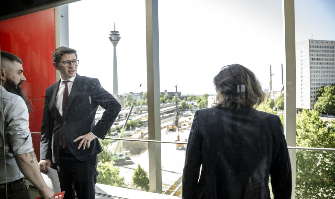 Fabian Zachel, Sabrina Proschmann, Ingo Wagner von der SPD Düsseldorf