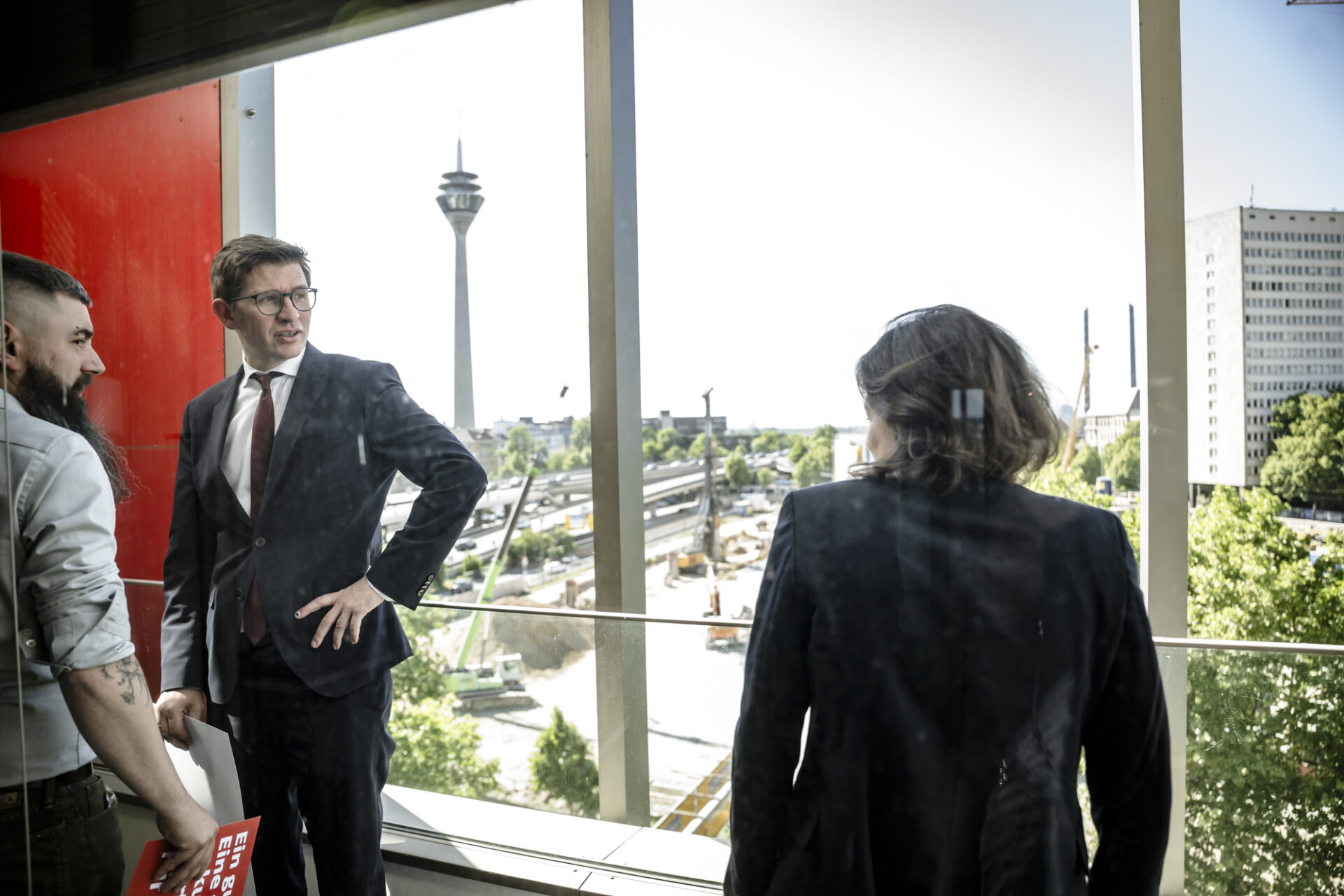 Fabian Zachel, Sabrina Proschmann, Ingo Wagner von der SPD Düsseldorf