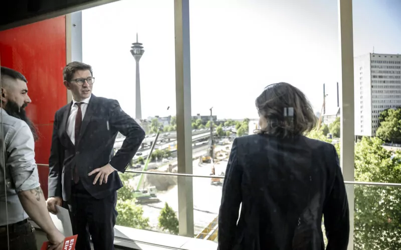 Fabian Zachel, Sabrina Proschmann, Ingo Wagner von der SPD Düsseldorf