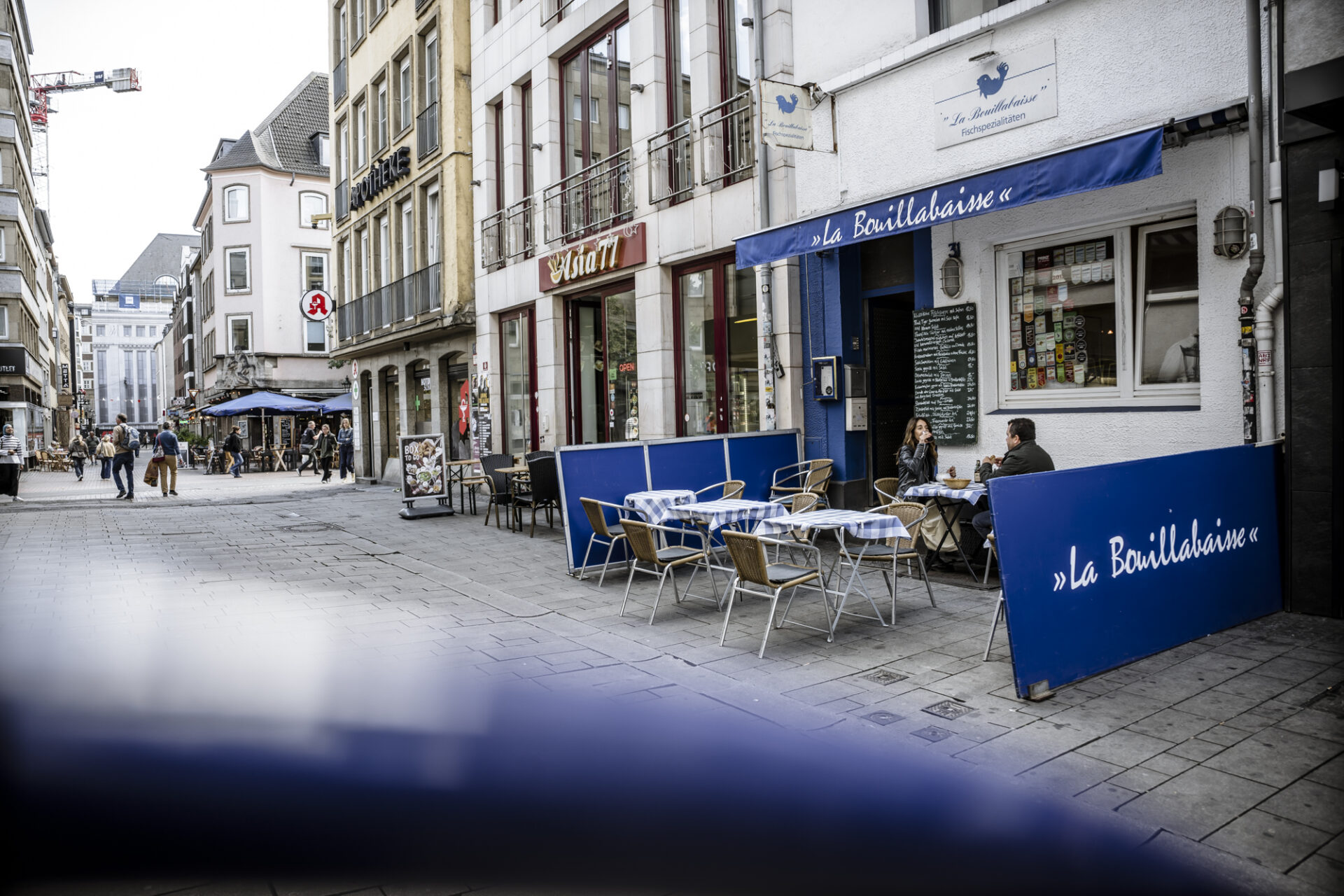Restaurant La Bouillabaisse an der Neustraße in der Altstadt Düsseldorf