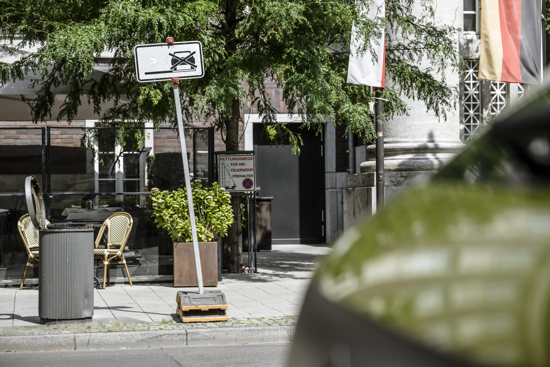 Parkplätze Mühlenstraße in der Altstadt Düsseldorf