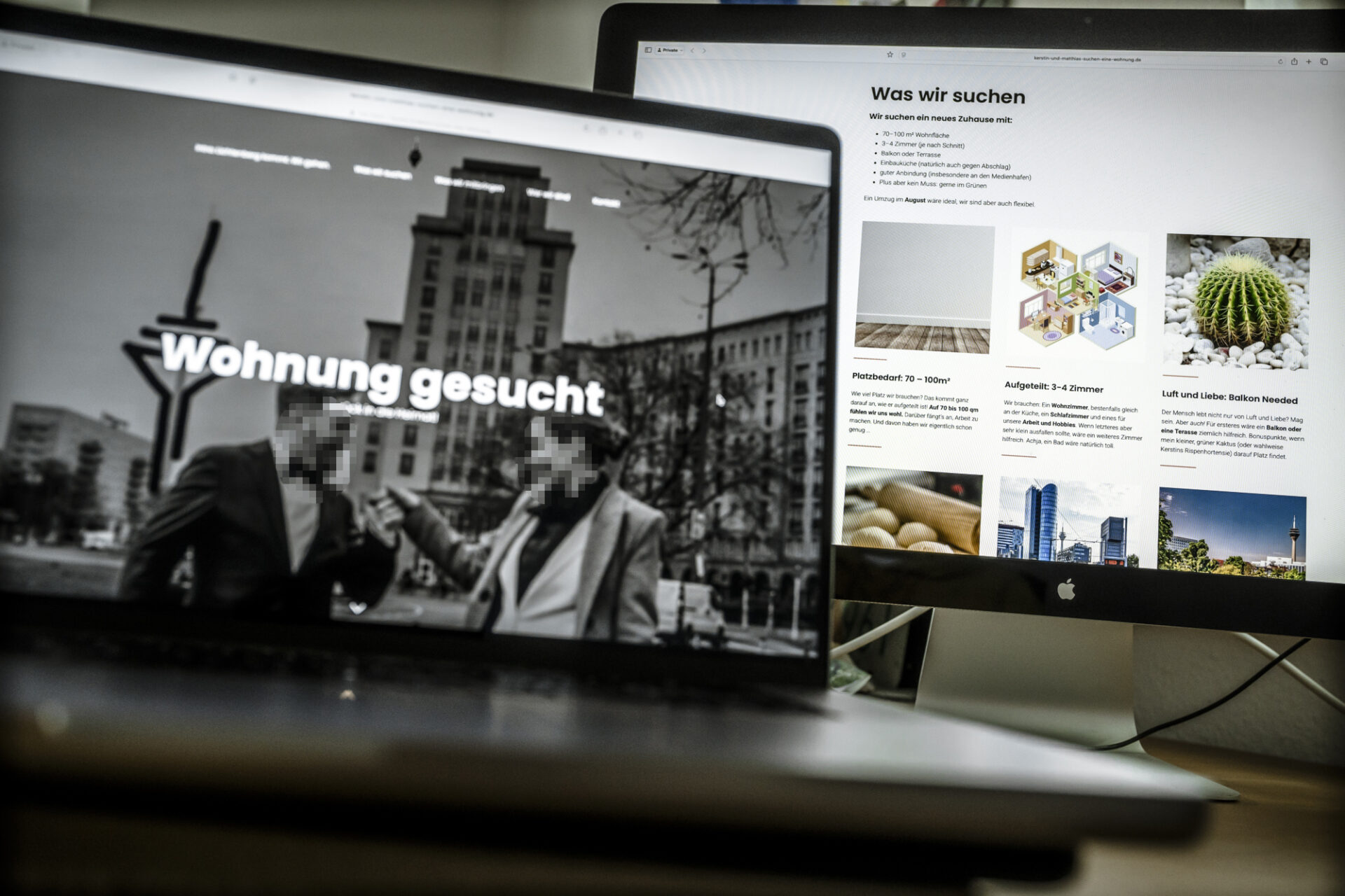 Berliner Paar auf Wohnungssuche in Düsseldorf