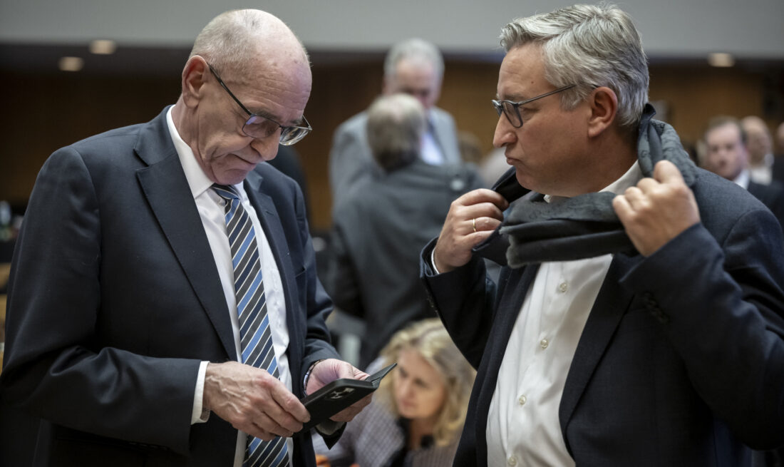 Rolf Tups und Andreas Hartnigk von der CDU Düsseldorf
