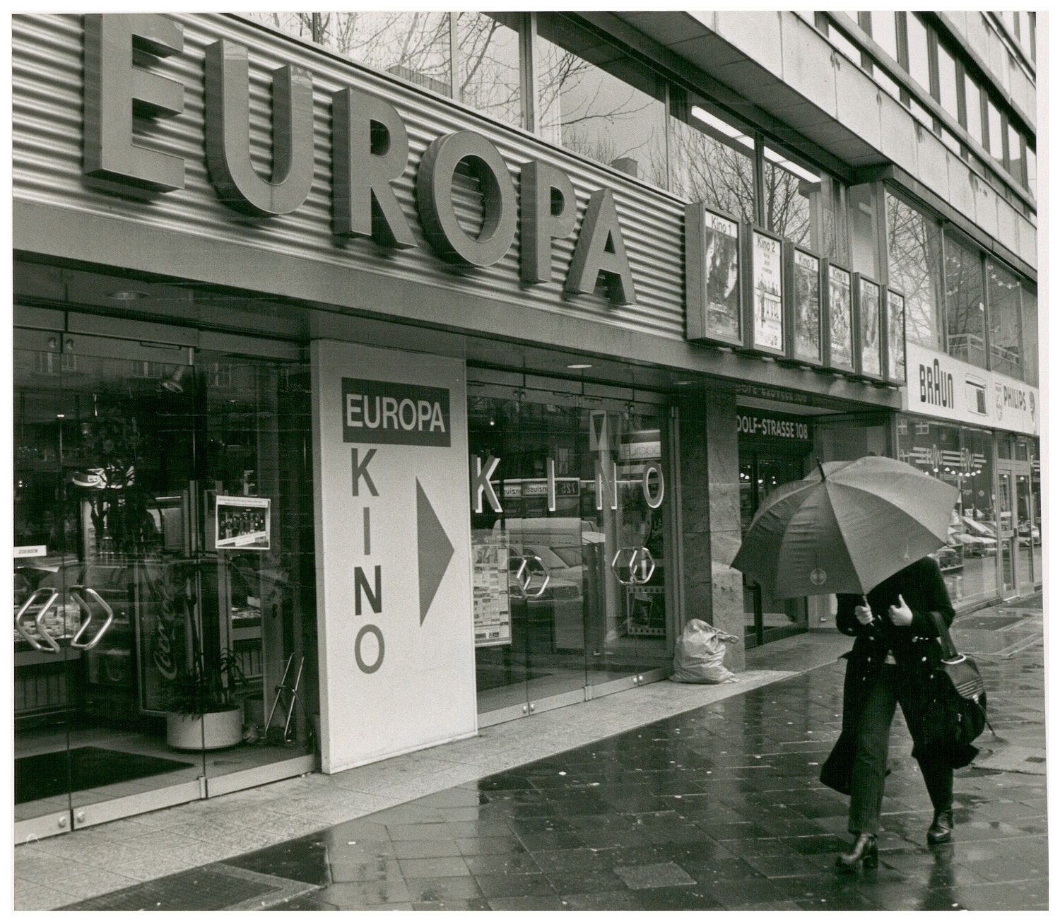 Damals: Das Europa hatte um 1990 fünf Säle. Foto: Stadtarchiv Düsseldorf/Dieter Alsleben