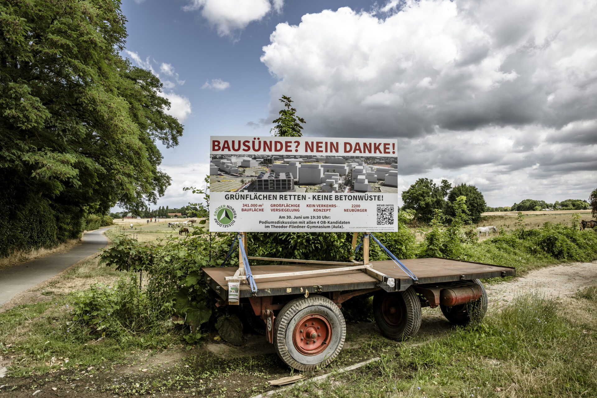 Protest gegen Baugebiet Nördlich Kalkumer Schlossaallee
Foto: Andreas Endermann
