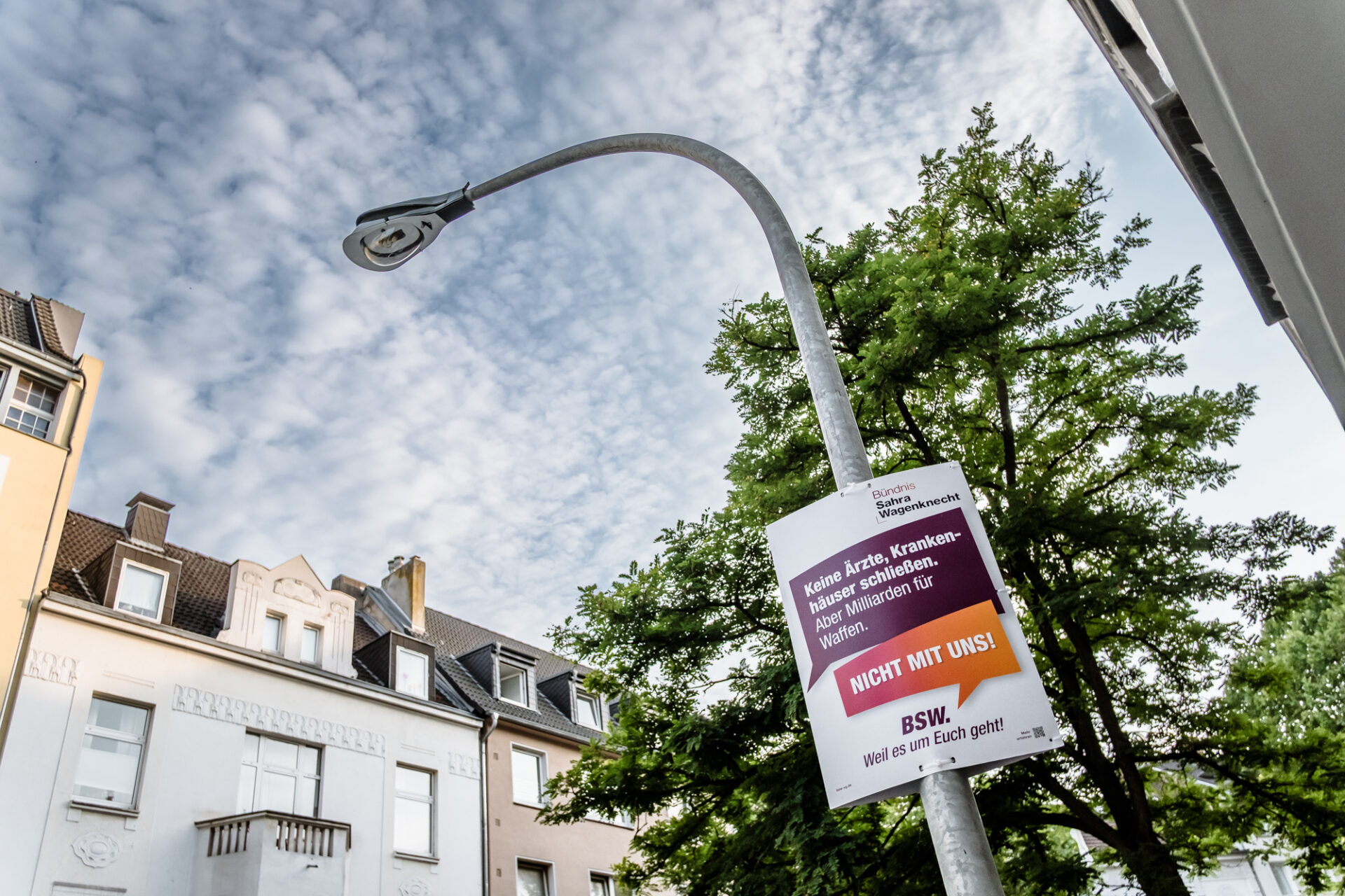 Plakat BSW Kommunalwahl 2025, FlingernFoto: Johannes Boventer