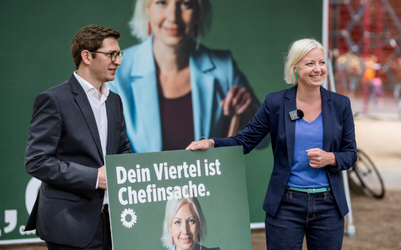 OB-Kandidaten Düsseldorf Clara Gerlach und Fabian Zachel