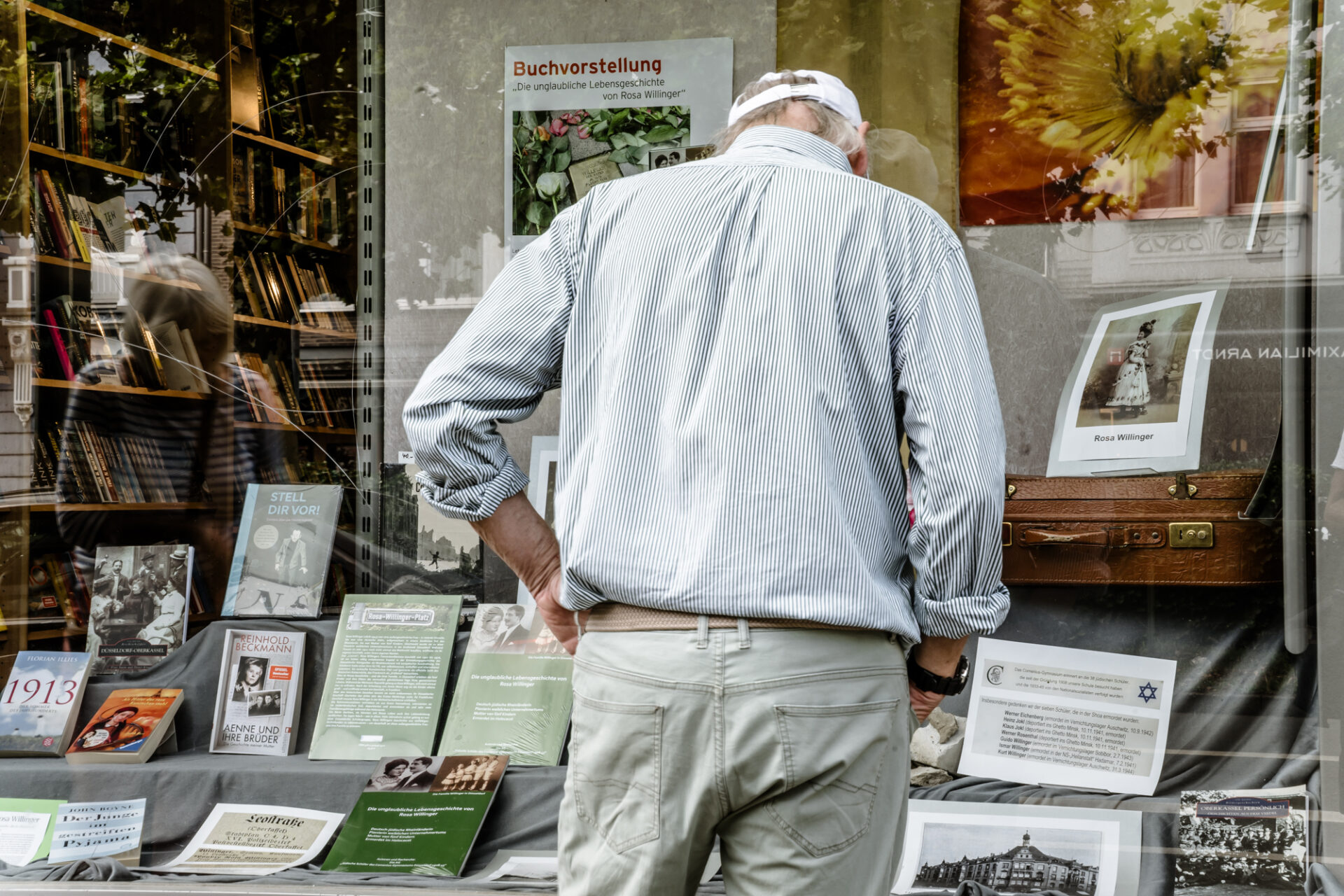 Rosa Willinger, Schaufenster Gossens OberkasselFoto: Andreas Endermann