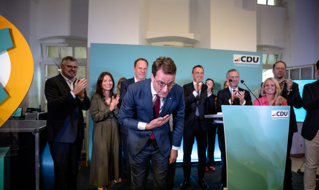 Hendrik Wüst Ministerpräsident NRW bei der CDU Düsseldorf