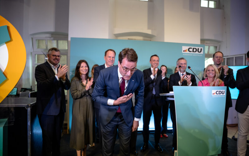 Hendrik Wüst Ministerpräsident NRW bei der CDU Düsseldorf