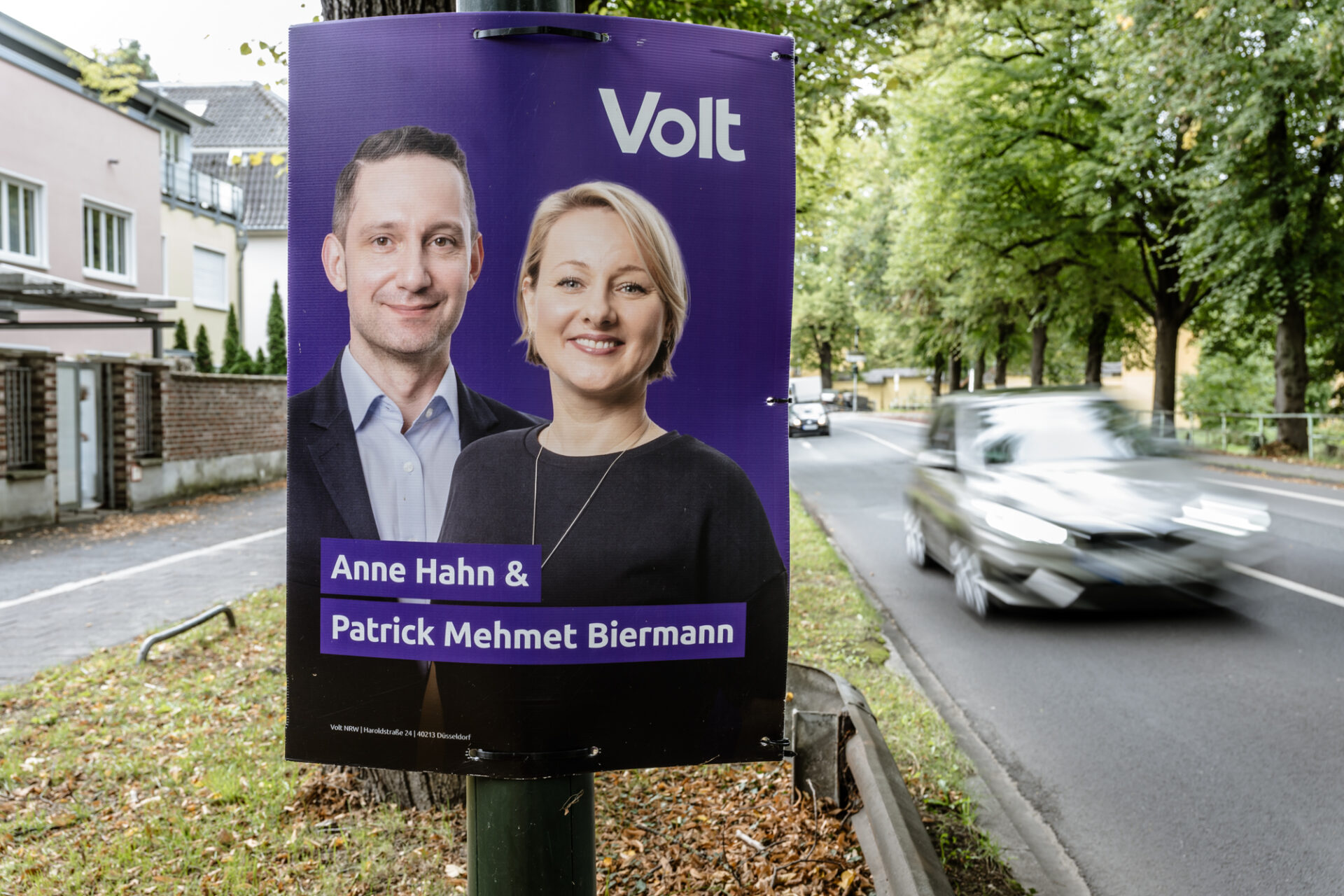 Wahlplakat Volt Düsseldorf