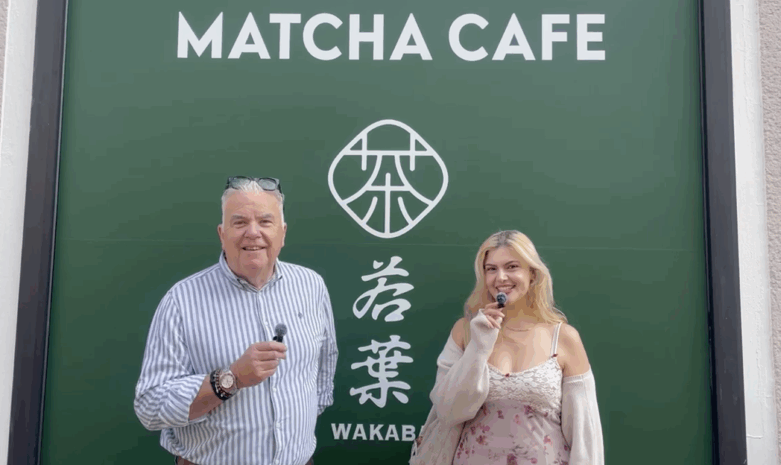 Buket Yildiz und Hans Onkelbach testen Matcha in Düsseldorf