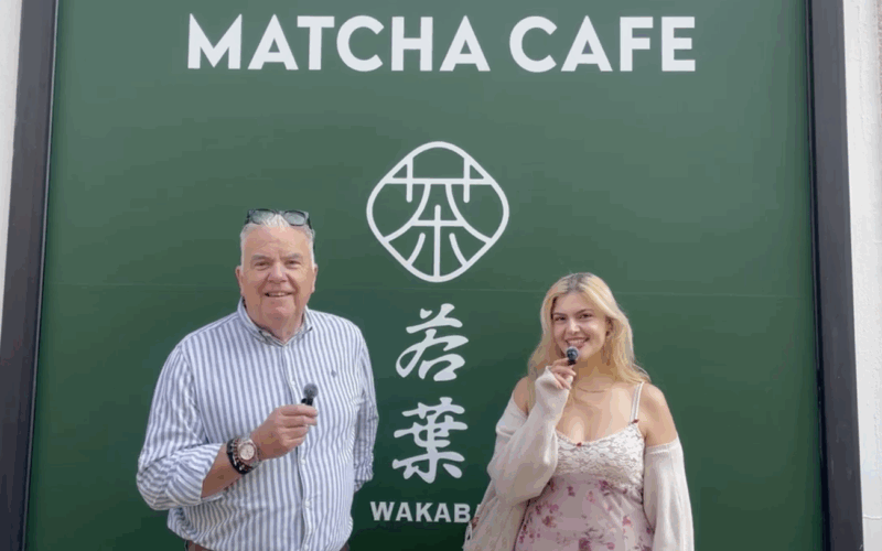 Buket Yildiz und Hans Onkelbach testen Matcha in Düsseldorf