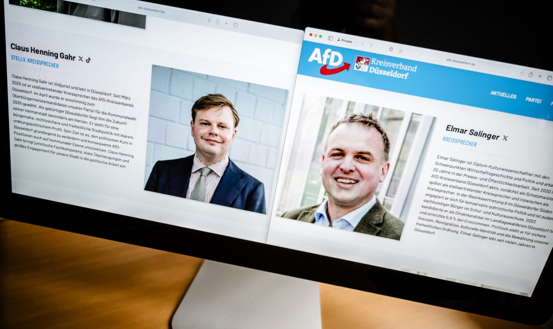 Claus Henning Gahr und Elmar Salinger AfD Düsseldorf