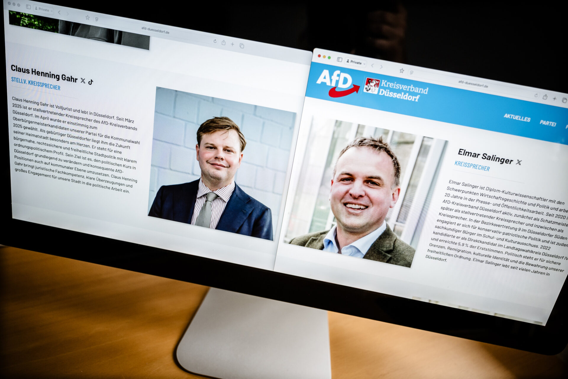 Claus Henning Gahr und Elmar Salinger AfD Düsseldorf