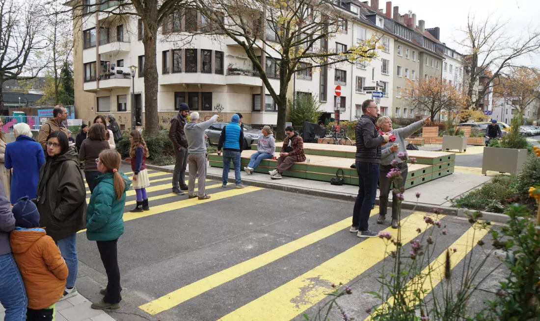 Nachbarschaftszone Paulusplatz in Düsseldorf Düsseltal
