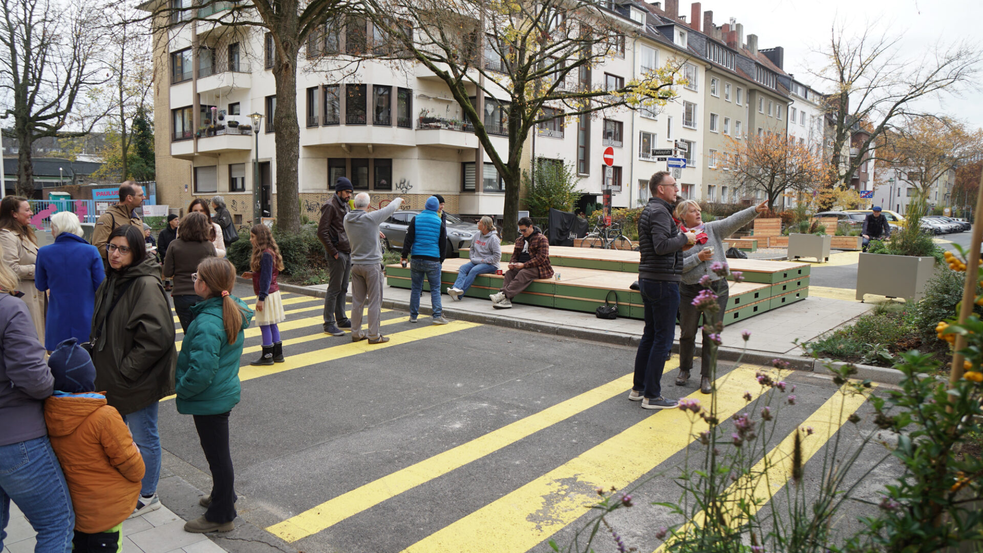 Nachbarschaftszone Paulusplatz in Düsseldorf Düsseltal
