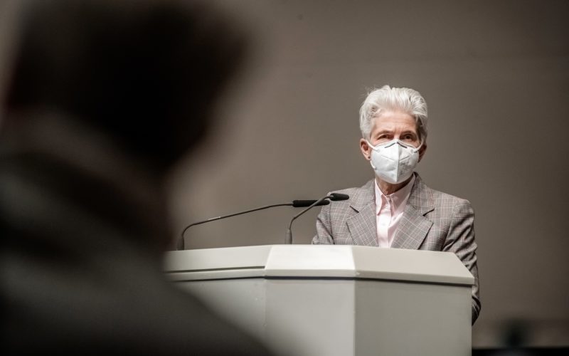 FDP-Chefin Marie-Agnes Strack-Zimmermann hat ihren Sitz im Stadtrat behalten, nachdem sie in den Bundestag gewählt wurde. Sie kann nicht mehr so Gesicht und Stimme ihrer Fraktion sein wie vor 2017. Foto: Andreas Endermann