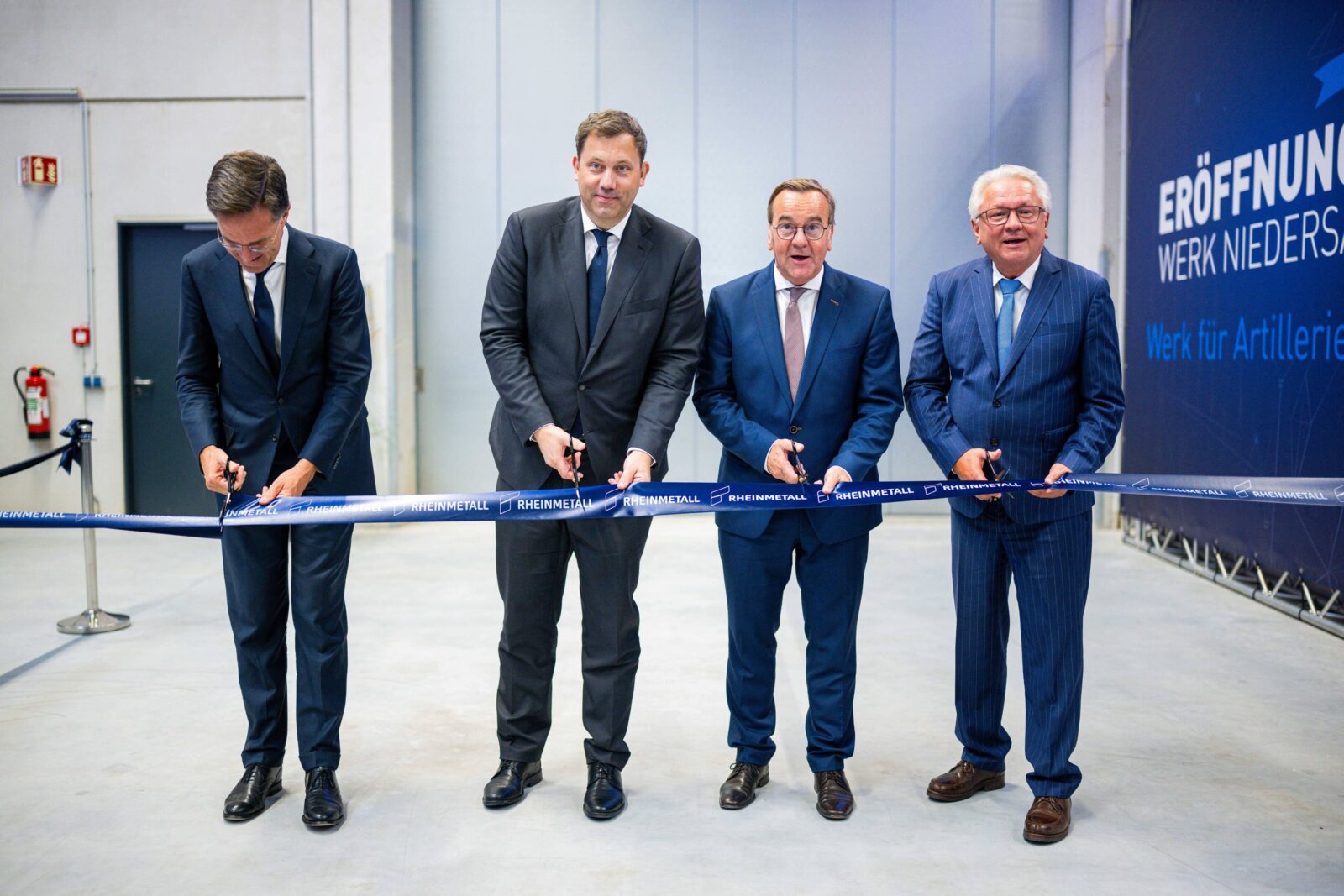 Einweihung Artilleriewerk von Rheinmetall in Unterlüß