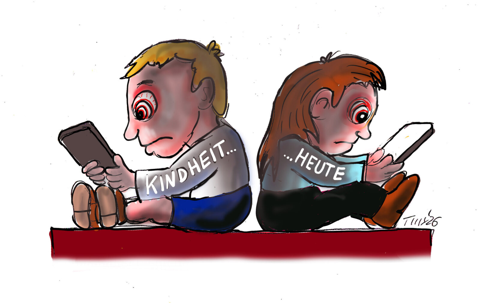 Kinheit mit Handy Kopie