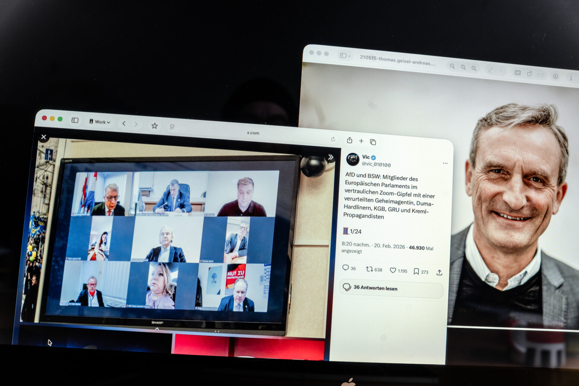 Thomas Geisel BSW Zoom-Konferenz