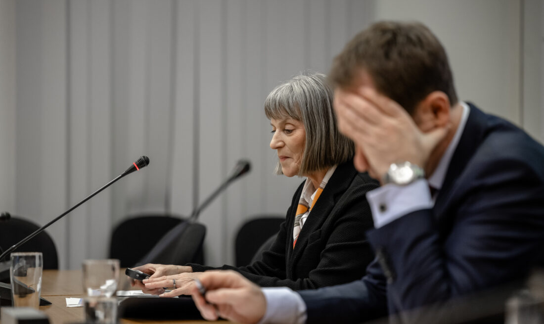 Dorothee Schneider und Stephan Keller im Rathaus Düsseldorf