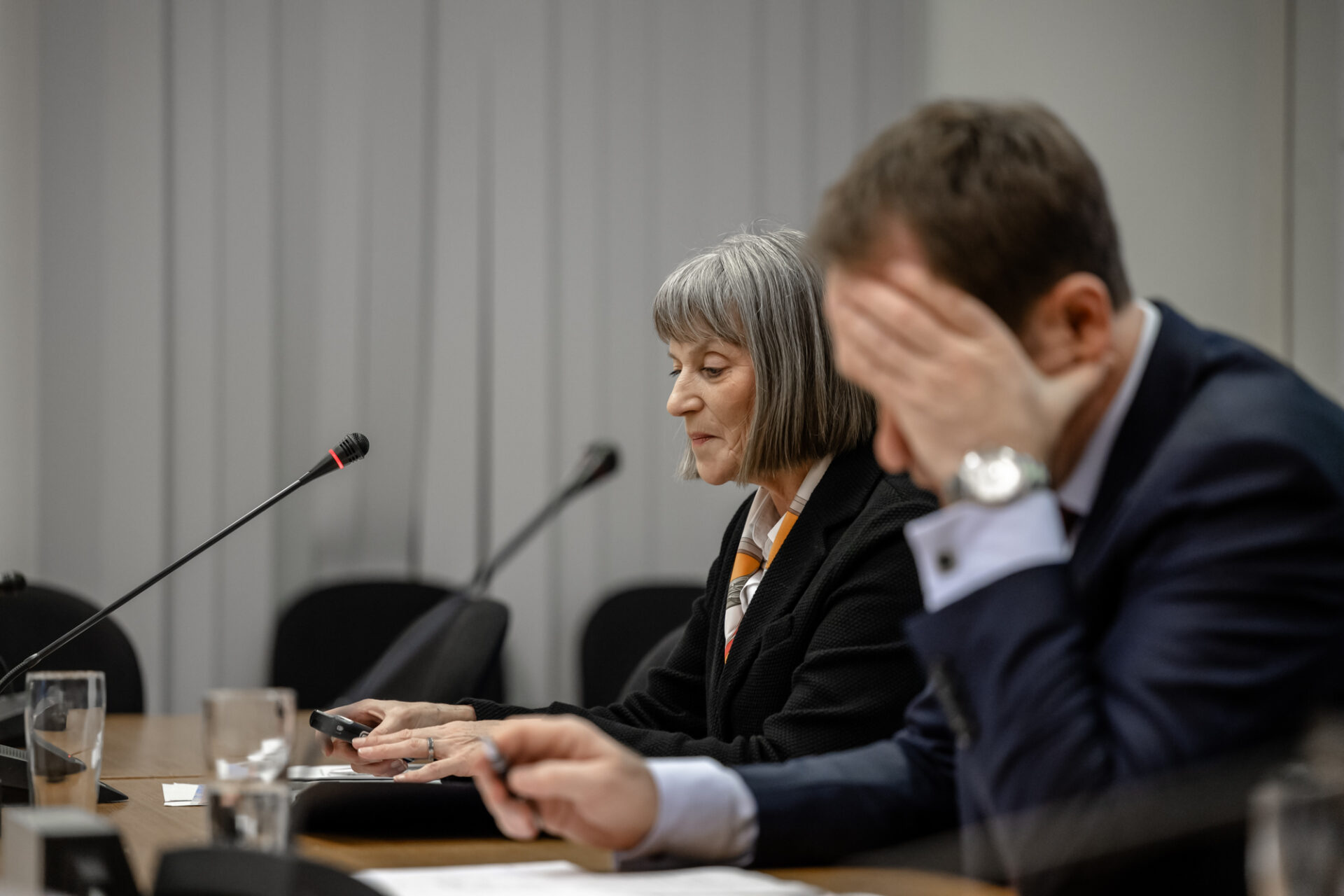 Dorothee Schneider und Stephan Keller im Rathaus Düsseldorf