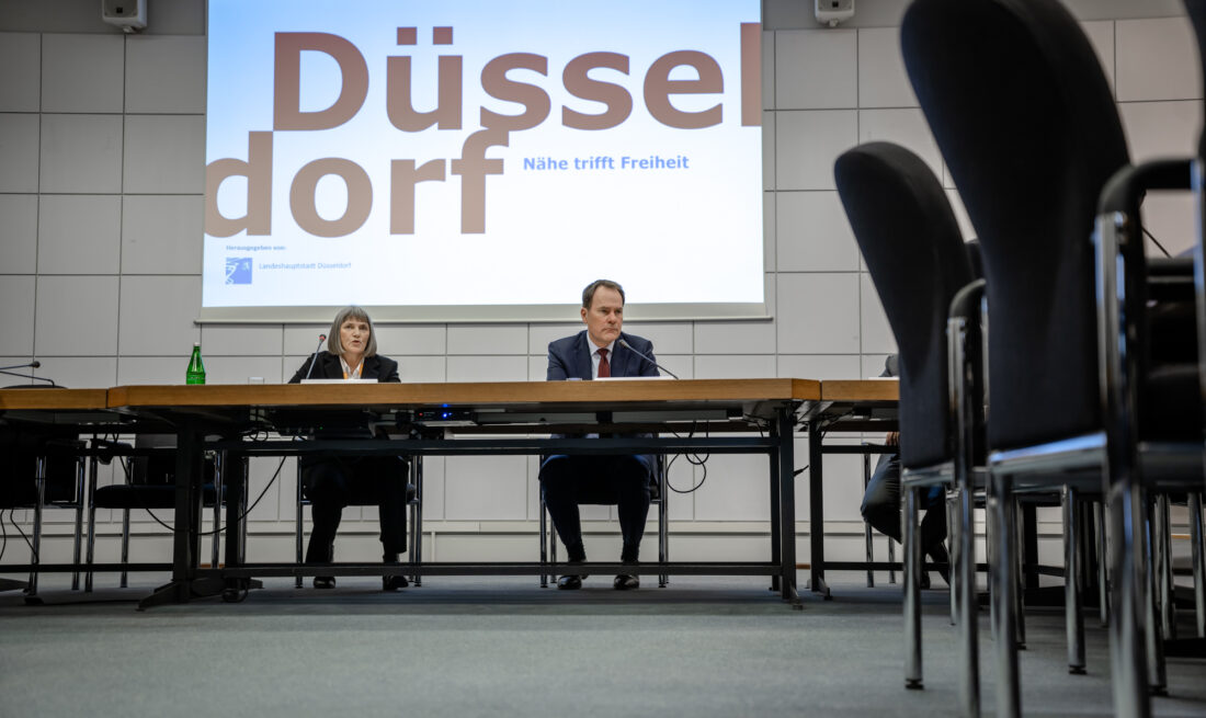 Düsseldorfs Kämmerin Dorothee Schneider und Oberbürgermeister Stephan Keller
