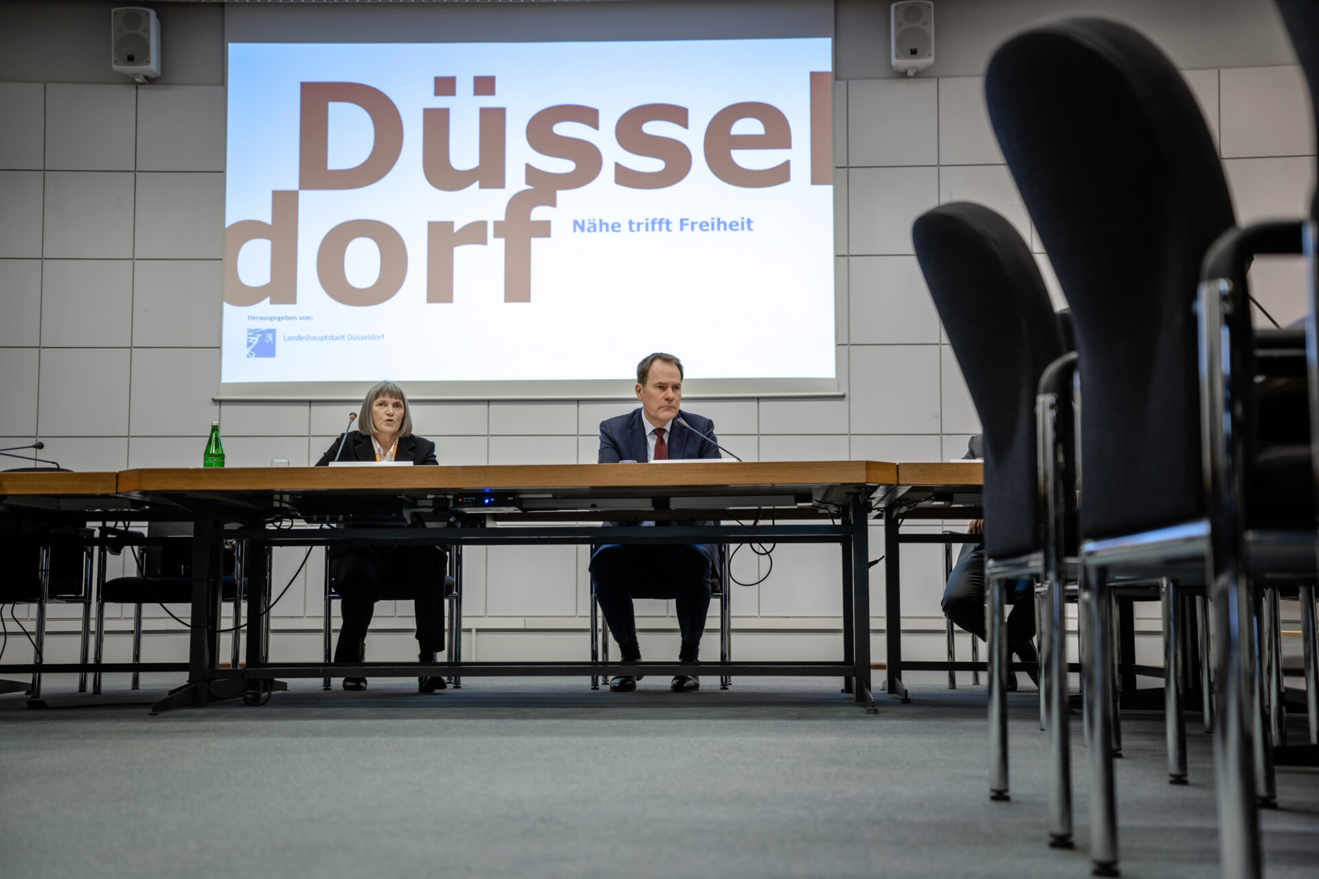 Düsseldorfs Kämmerin Dorothee Schneider und Oberbürgermeister Stephan Keller
