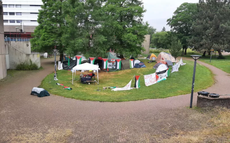 HHU Protestcamp, IsraelFoto: NRZ