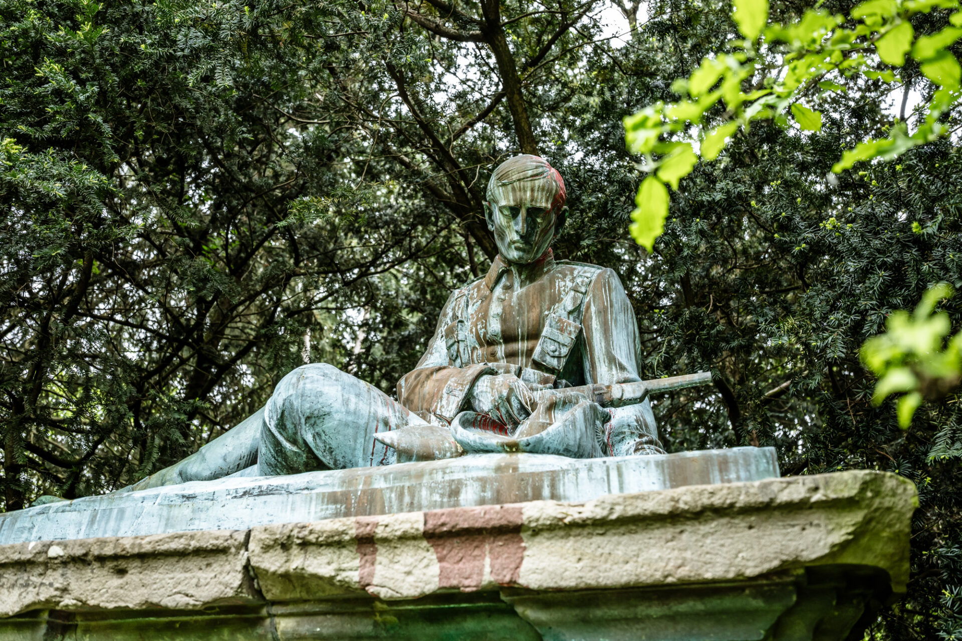 Kolonialkriegerdenkmal am Frankenplatz in Düsseldorf