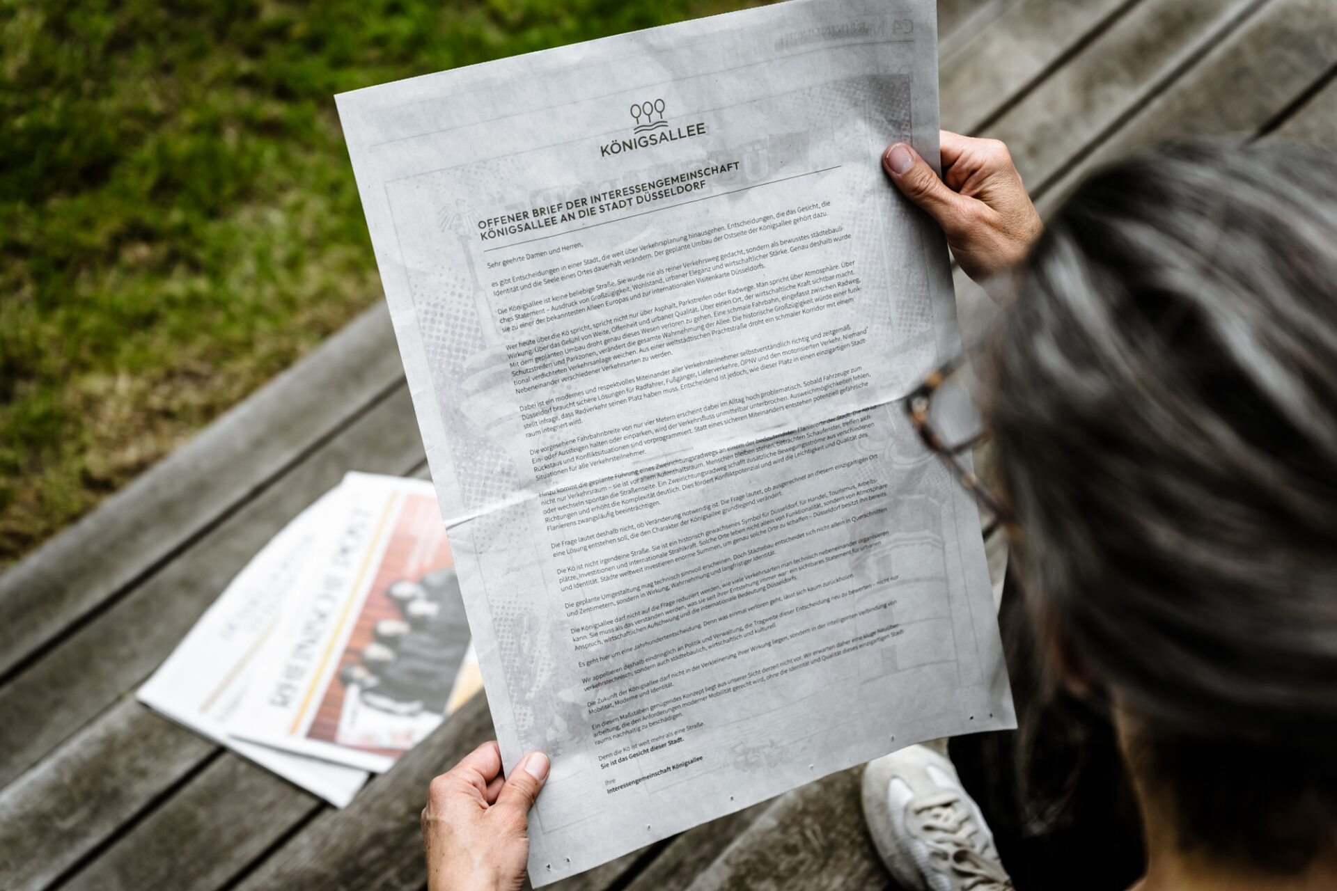 Offener Brief der IG K als ganzseitige Anzeige in der Rheinischen PostFoto: Andreas Endermann