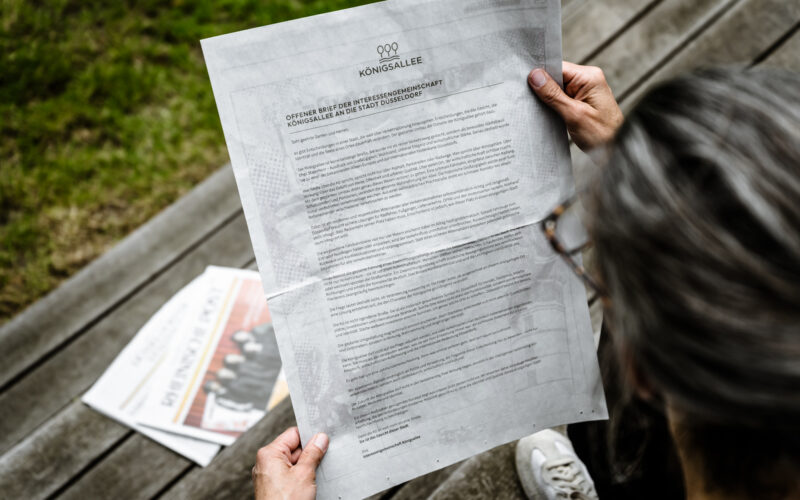 Offener Brief der IG K als ganzseitige Anzeige in der Rheinischen PostFoto: Andreas Endermann